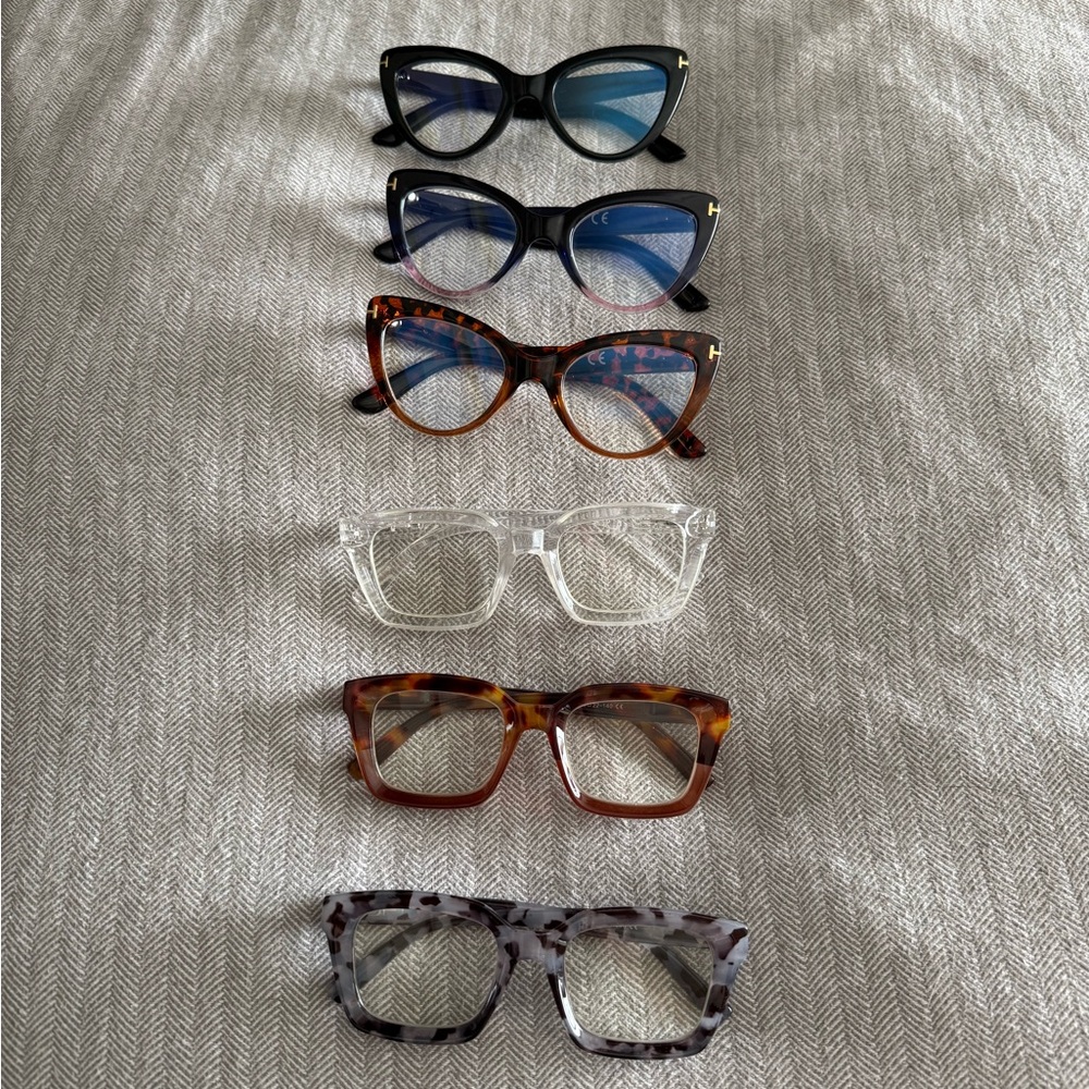 Amazon Black and Blue Glasses Collection with Contemporary Styles